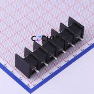 KF65C-11.0-6P Barrier Terminal Block Through hole Component (THT),P=11mm Connector Two Sides 11mm 1x6P Straight Pin - Product Image 2