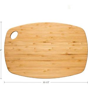 เขียงไม้ไผ่ เป็นมิตรกับสิ่งแวดล้อม ปลอดภัยสำหรับอาหาร พื้นผิวเรียบ เหมาะสำหรับใช้ในครัวเรือน สำหรับเตรียมผักและเนื้อสัตว์ ปลอดสารพิษ น้ำหนักเบา - Product Image 5