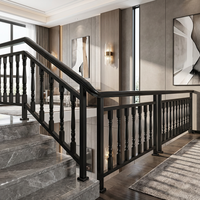 Garde-corps d'escalier extérieur en acier galvanisé au design moderne, résistant à la rouille, écologique, imperméable, facile à installer, garantie 2 ans