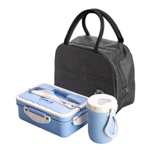 Boîte à lunch en paille de blé 800-1000 ml, boîte bento micro-ondable pour étudiants et usage au bureau - Product Image 5
