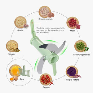 Hachoir Électrique Portable en Acier Inoxydable pour Fruits, Légumes et Ail - Écologique - Vente en Gros - Product Image 6