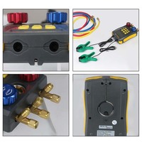Factory Price LM120 Refrigeration Digital Manifold Meter HVAC Vacuum Pressure Temperature Tester Leak Digital Manifold Gauge
