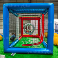 Terrain de football gonflable commercial en PVC pour événements, jeu de football drone, tente gonflable, arène d'obstacles drone