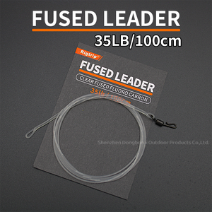 Leader en fluorocarbone fusionné <span class=keywords><strong>de</strong></span> 1M avec émerillon QC pour la pêche à la carpe - Product Image 1