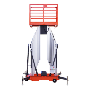 Aerial Platform Lift <span class=keywords><strong>Aluminium</strong></span> <span class=keywords><strong>Mobile</strong></span> Platform Kerja Jenis Vertikal Tiang Ganda Portabel Man 1210*600/1450*600 Ukuran Meja - Product Image 6