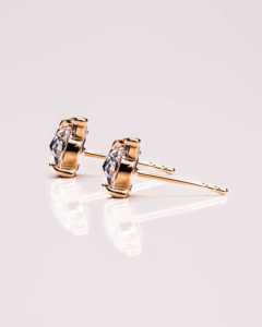 Classic Round Brilliant Diamond <b>Stud</b> Earrings 925 <b>Sterling</b> <b>Silver</b> Elegant Jewelry for Wedding Party Daily Wear - Product Image 3