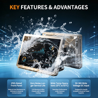 Panel PC Táctil Industrial IP65 OEM, Pantalla Táctil para Fábrica Inteligente, Publicidad y Dirección en Automóviles/Empresas