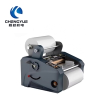 Laminateur thermique de bureau 350 mm A3, laminateur à rouleaux chauds avec écran LCD et capteur infrarouge pour le laminage de photos au bureau, à l'école