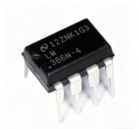 LM386N-1 LM386N-3 LM386N-4 LM386MX-1 Circuito Integrado Amplificador de Audio DIP8 SOP8 de Bajo Voltaje con Ganancia Ajustable 20-200 para DIY