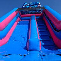 Château gonflable commercial extérieur personnalisé avec toboggan gonflable sur le thème de la jungle des abeilles pour enfants