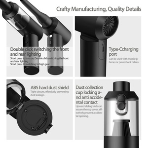 Aspirateur portable sans fil mini pour usage domestique, aspirateur humide et sec, 95W, machine de nettoyage de voiture - Product Image 5