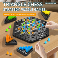 Meilleure Vente : Jeu d'Échecs Triangle en Plastique, Casse-tête Géométrique pour le Cerveau, Jouet Éducatif pour Familles et Enfants