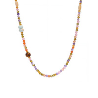 Bijoux créatifs faits à la main pour femmes collier de perles en pierre naturelle simple et colorée Style classique avec perles de coquillage à la mode