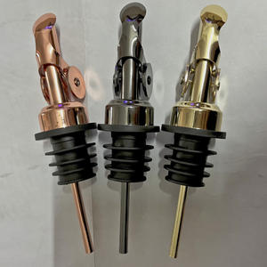 シルバーゴールドローズブラックステンレススチール自動開閉オリーブオイル注ぎ口ワイン注ぎ口 - Product Image 5