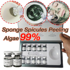 Kit de Espículas de Esponja al por Mayor, Suero Líquido con Ácido Hialurónico y Algas Marinas para el Cuidado Facial, Acné y Pigmentación con Espículas de Esponja Liofilizadas - Product Image 2