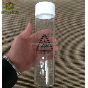 Bouteille de jus en <span class=keywords><strong>verre</strong></span> ronde de 16 oz (500 ml) avec logo personnalisé, style Voss, contenant d'eau minérale liquide, bouteille en <span class=keywords><strong>verre</strong></span> liquide avec bouchon en <span class=keywords><strong>plastique</strong></span> - Product Image 6