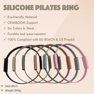 Set de Yoga con Bandas de Resistencia, Anillo de Pilates y Pelota de Ejercicio para Entrenamiento de Fuerza y Ejercicios de Fitness - Product Image 5