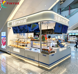 Mostradores de Exhibición de Acrílico y Vidrio para Panadería, Pasteles y Postres, con Puesto de Venta de Alimentos Personalizado en Centros Comerciales - Product Image 4