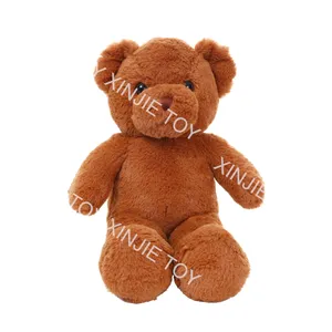 Personalizado de peluche de juguete mascota de la empresa de peluche de juguete animal oso negro sentado negro oso de peluche juguetes de peluche con logo