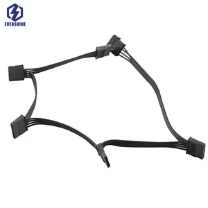 Vendita calda SATA 15pin maschio da 1 a 5 SATA da 15pin femmina disco rigido Splitter cavo 60CM in magazzino