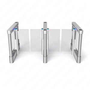 Slim Design Automatic Speed Gate Turnstile Swing Barrier with Brushless Motor Stainless Steel RFID Card QR Code Security Access - Product Image 2