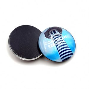 High Quality Customized Logo Souvenirs Gift Low MOQ 3D Souvenir Custom Glass <b>Fridge</b> Magnet - Product Image 1