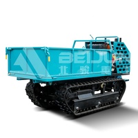 Moteur Diesel Hydraulique 800kg 1000kg Mini Crawler Dumper Transporter Caoutchouc Chenilles Dumper Pas Cher à Vendre