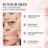 Lotion réparatrice pour le visage à la rose RNA, personnalisable avec votre propre marque, pour tous types de peaux