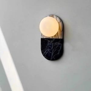 Jia Wenjun Natural Marble Wall Lamp <b>Led</b> <b>Light</b> Source 220V For Living <b>Room</b> Bedroom Hallway Lighting - Product Image 5