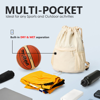 Sac à dos à cordon de sport avec logo personnalisé polyester de mode pour la publicité d'événement de marathon d'étudiant-sac à cordon de tennis de basket-ball