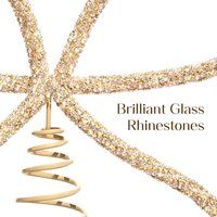 Décorations de noël or verre strass arc arbre Topper vacances arbre haut décoration pour intérieur extérieur maison chambre fête