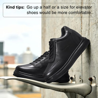 Vente en gros usine Baskets rehaussantes de mode en cuir de vachette, style Business Casual, haute qualité, augmentation de la taille de 9 cm