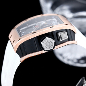 Reloj Mecánico de Lujo, Elegante, Unisex, Blanco, Luminoso, Deportivo, Casual, con Tourbillon, Esqueleto, Resistente al Agua, para Negocios - Product Image 5