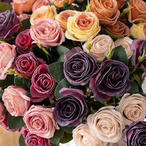 ช่อดอกกุหลาบประดิษฐ์ CallaFloral หลายสี ผ้าทอแบบแพน สำหรับตกแต่งงานแต่งงานและบ้าน - Product Image 2