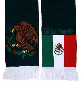 Écharpe Tricotée HD Haute Définition pour Fans de Football, Modèle Mexique, Vente en Gros OEM pour Fabricants, Décoration de Match de Football National - Product Image 4