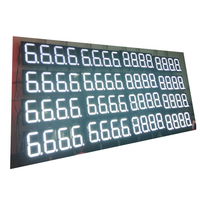 Module numérique à 7 segments LED de 12 pouces, couleur rouge, pour affichage du prix de l'essence, panneaux LED, prix de l'essence, télécommande