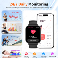 Reloj Inteligente Ultrafino LIGE BWZ81 (2 Correas) para Mujer y Hombre, Contesta y Realiza Llamadas, Oxígeno en Sangre, Monitor de Actividad Física, Android IOS