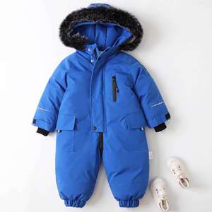 Ropa de Invierno Personalizada para Niños, Traje de Nieve para Niños, Traje de Bebé con Capucha, Conjunto de Chaqueta Aislante Deportiva de Invierno - Product Image 4