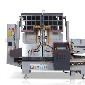 Scie à onglets automatique à double tête pour <span class=keywords><strong>profil</strong></span>és aluminium et PVC, pour coupes à 90 et 45 degrés avec CNC - Product Image 1