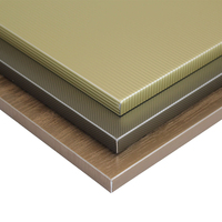 Panneau en aluminium alvéolaire gaufré à rayures linéaires couleur or champagne pour revêtement de colonnes de façade, plafonds et murs intérieurs 5005 5052 5-25mm