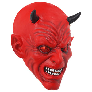 Masques en latex personnalisés pour Halloween : visages de démon d'<span class=keywords><strong>horreur</strong></span> pour défilés, cosplay, personnages de films et fêtes – Fournisseur - Product Image 3