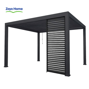 Pergola en aluminium Zoyo Home, abri contre la pluie et la neige, écologique, pour climat nordique, utilisation toute l'année, commande électrique, haute performance - Product Image 2