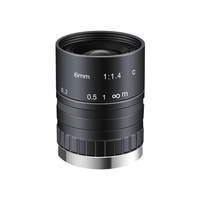 Objectif de caméra industrielle AZURE-0414M5M 5MP 1/2 "F1.4 ~ F32 4mm de large FOV C-mount pour vision industrielle