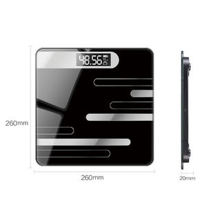 एलईडी प्रदर्शन पोर्टेबल बाथरूम शरीर में वसा तराजू आयताकार दर्पण इलेक्ट्रॉनिक यात्रा मिनी शरीर के वजन पैमाने - Product Image 3