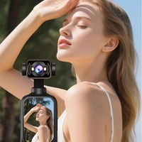 Caméra de vlogging WiFi 2K/1080P avec écran HD 2 pouces, caméra vidéo portable avec objectif rotatif pour le sport, les activités de plein air, la randonnée et les voyages