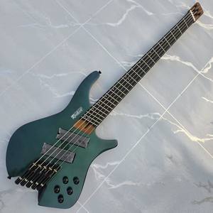 Guitare <span class=keywords><strong>Basse</strong></span> Électrique Chameleon Cinq <span class=keywords><strong>Cordes</strong></span> Sans Tête Corps Acajou Touche Palissandre Modèle Entrée de Gamme Préféré - Product Image 4