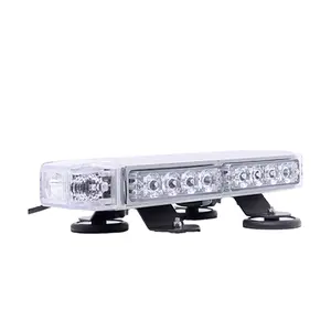 Yüksek kalite LED uyarı mini ışık çubuğu manyetik bar 3W TIR 4 LED DC12V 24V çok amaçlı gümüş veya siyah alüminyum 320mm 12.6 inç