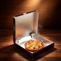 Boîtes à pizza italiennes personnalisées imprimées sur mesure en carton ondulé avec pelliculage brillant recyclable