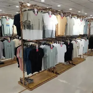 Muebles de vestir para centro comercial de supermercado, tienda de ropa de estilo especial para hombre, diseño de tienda de exhibición de ropa pequeña