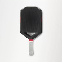 Raquette de pickleball LingJun personnalisée pour le visage, sans bordure, avec noyau en nid d'abeille, pressée à chaud, monobloc, en fibre de carbone